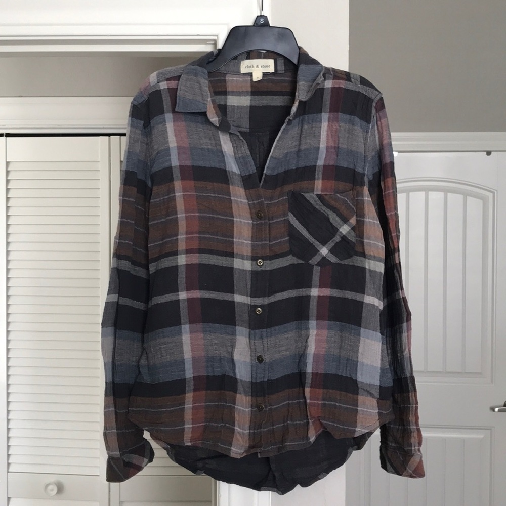 Cloth & Stone Shoshone plaid button down